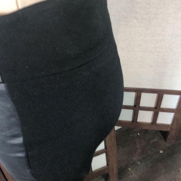 Princess Vera Wang self face faux leather legging sz 5 exposed gold back zipper - Picture 8 of 12